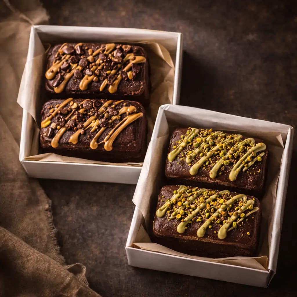Peanut Butter Chocolate & Pistachio Chocolate