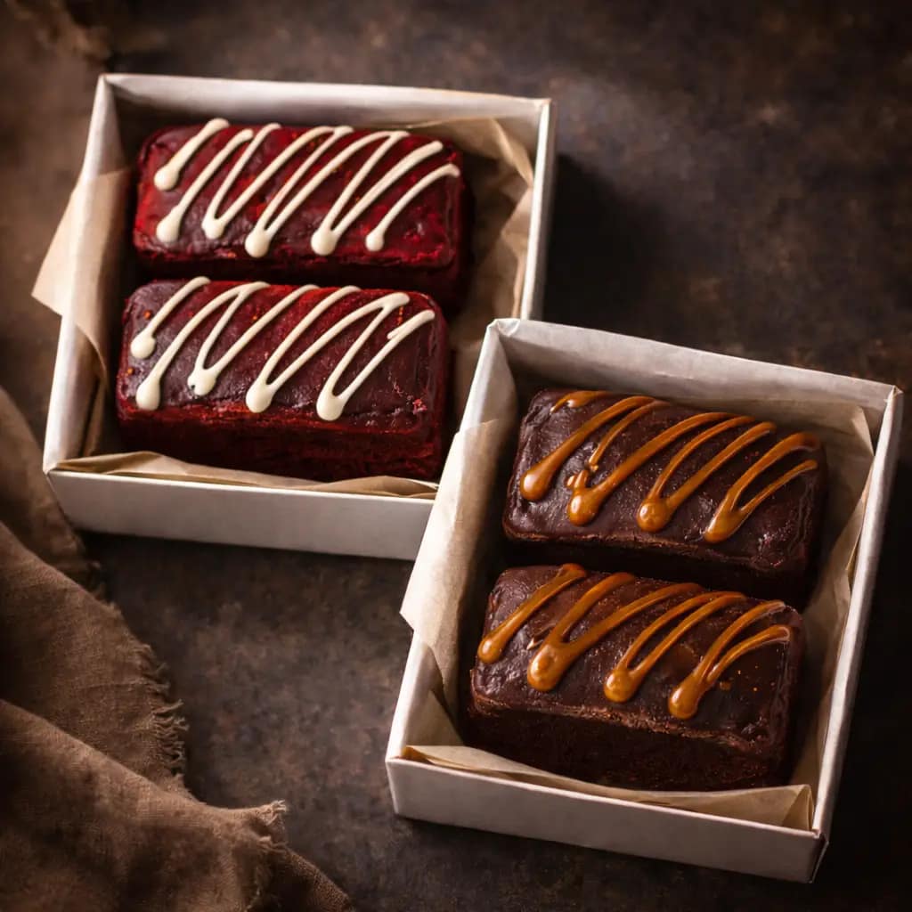 White Chocolate Velvet & Caramel Chocolate